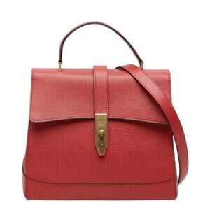 Celine Leather Handbag Red